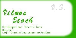 vilmos stoch business card